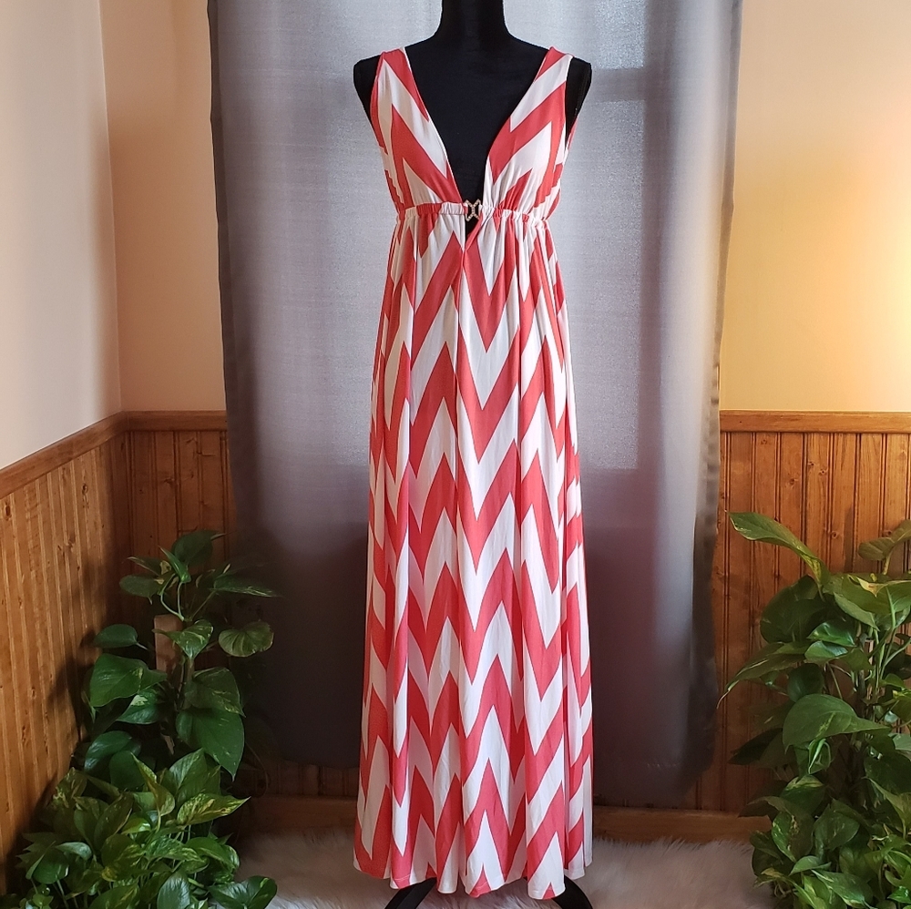 NWT Chevron maxi dress